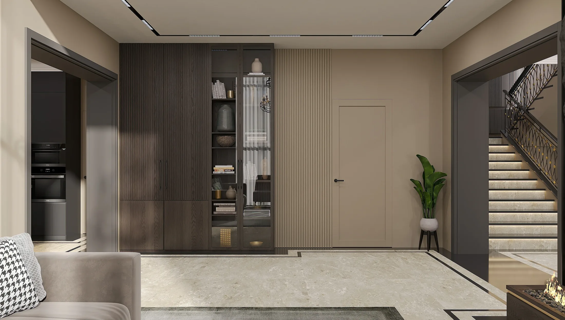 Дом в Тереке - 1 этаж / ТВ-зона 4